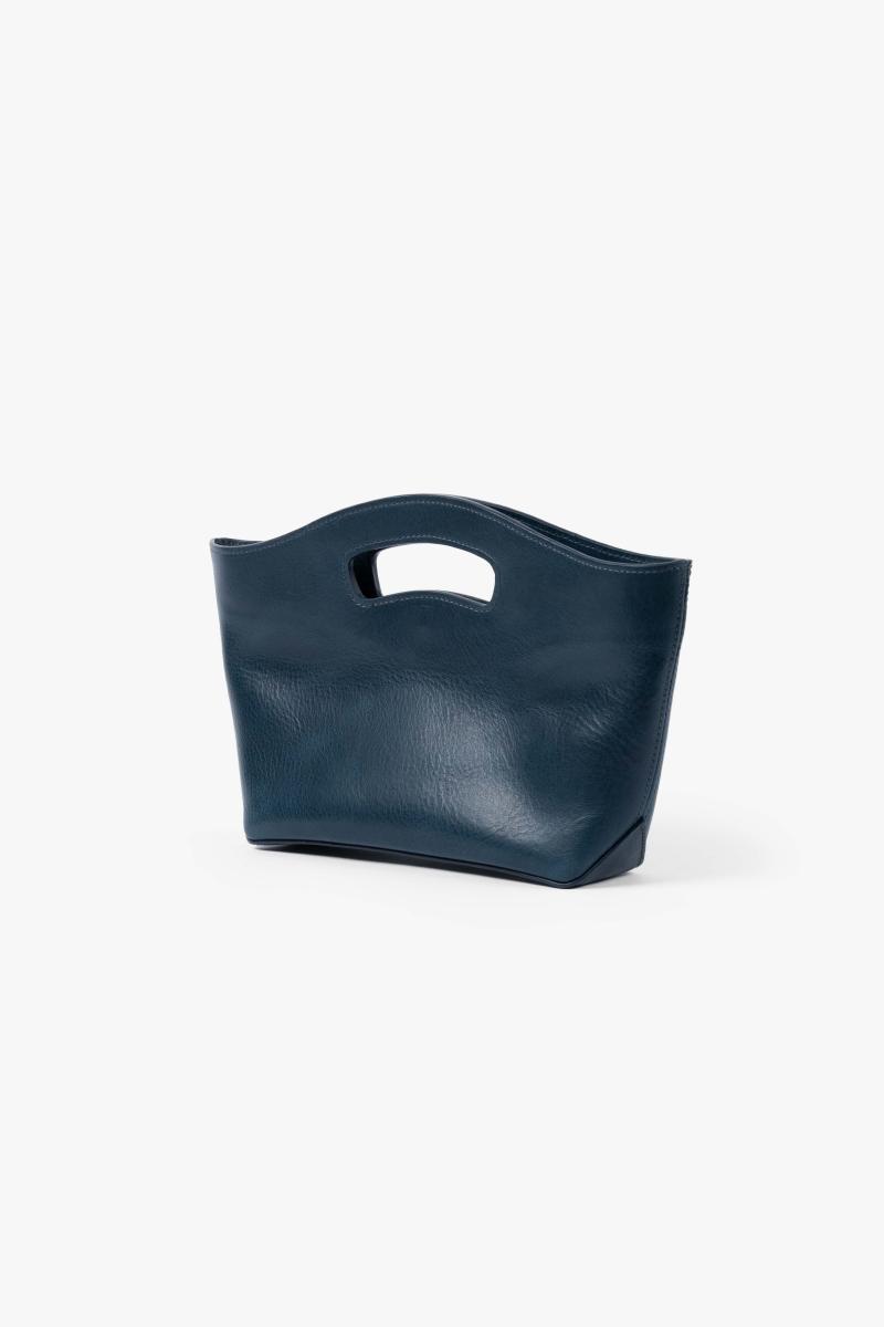 Multi-Color Leather Cut-out Handle Clutch Bag - Elegant Daily Hand Bag