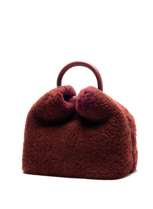 Leather Round Handle Mini Bag - Warm Daily Matching Shoulder Bag