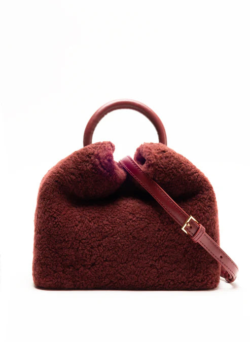 Leather Round Handle Mini Bag - Warm Daily Matching Shoulder Bag