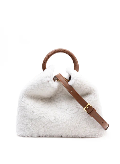 Leather Round Handle Mini Bag - Warm Daily Matching Shoulder Bag