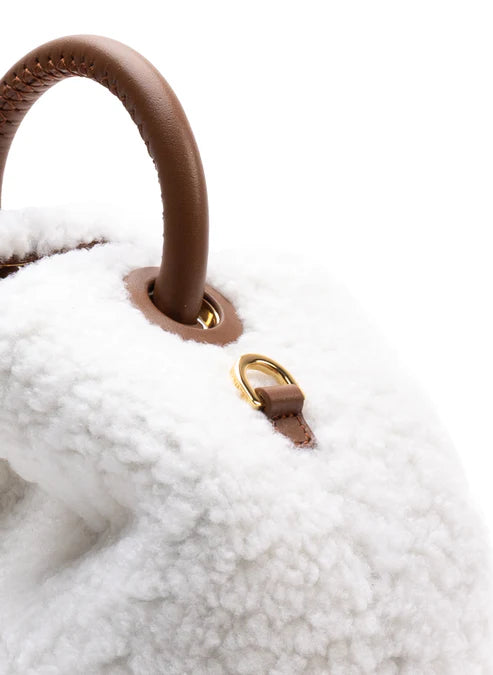 Leather Round Handle Mini Bag - Warm Daily Matching Shoulder Bag
