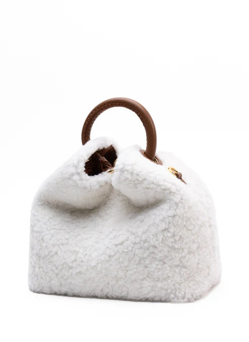 Leather Round Handle Mini Bag - Warm Daily Matching Shoulder Bag