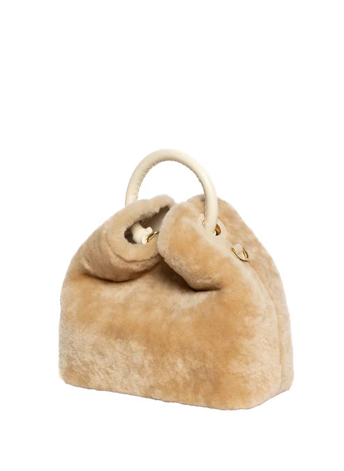 Leather Round Handle Mini Bag - Warm Daily Matching Shoulder Bag
