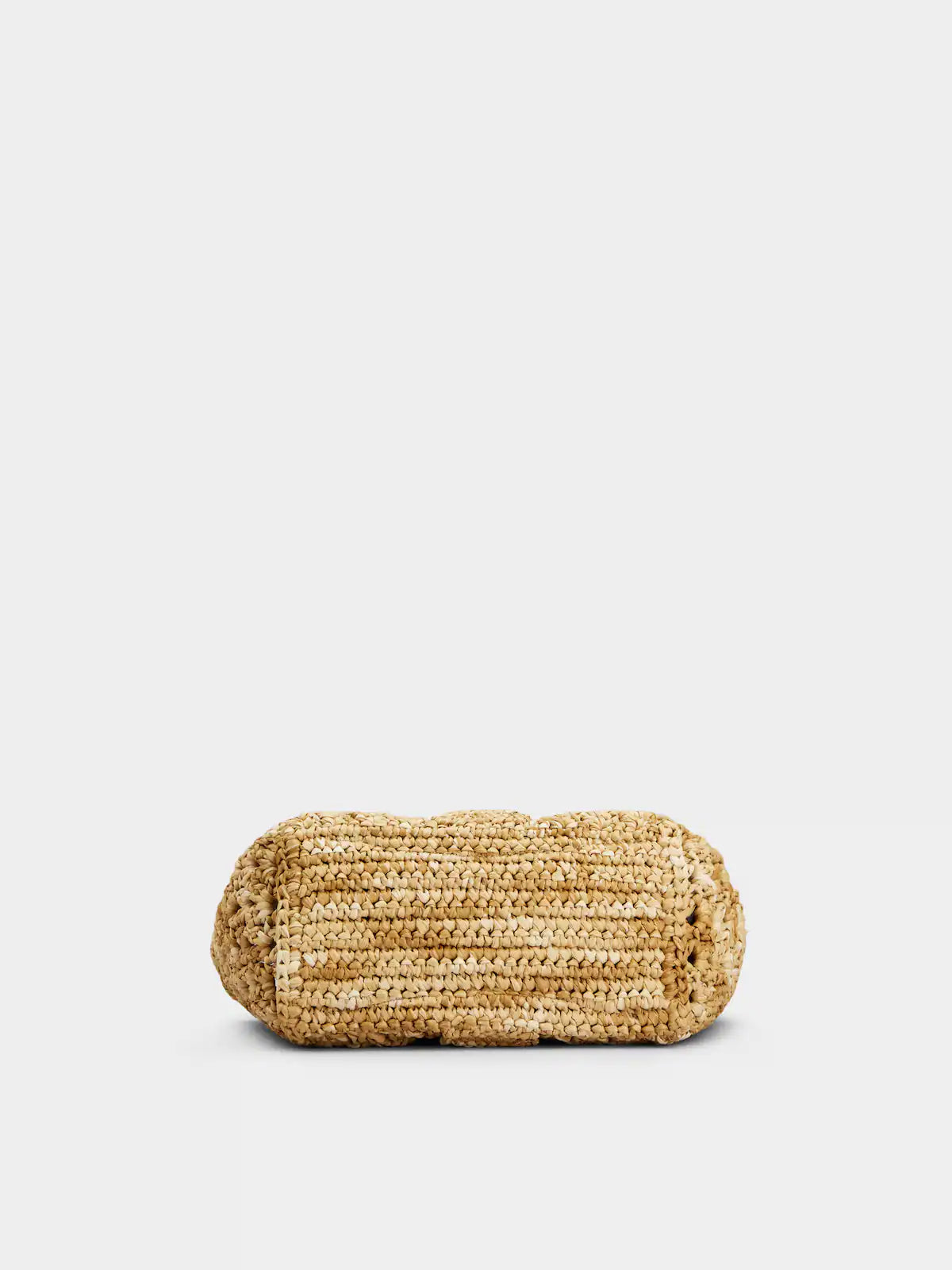 Light Beige Handle Woven Tote Bag - Elegant Daily Matching Bag