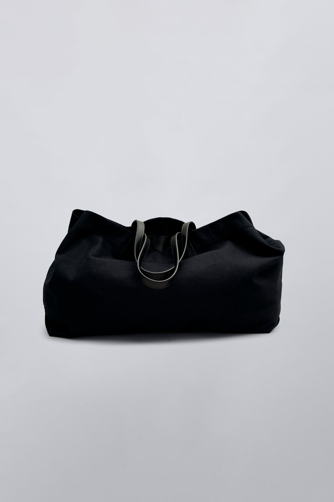 Multi-Color Contrast Leather Handle Oversized Tote Bag – Soft Casual Daily Carry Bag