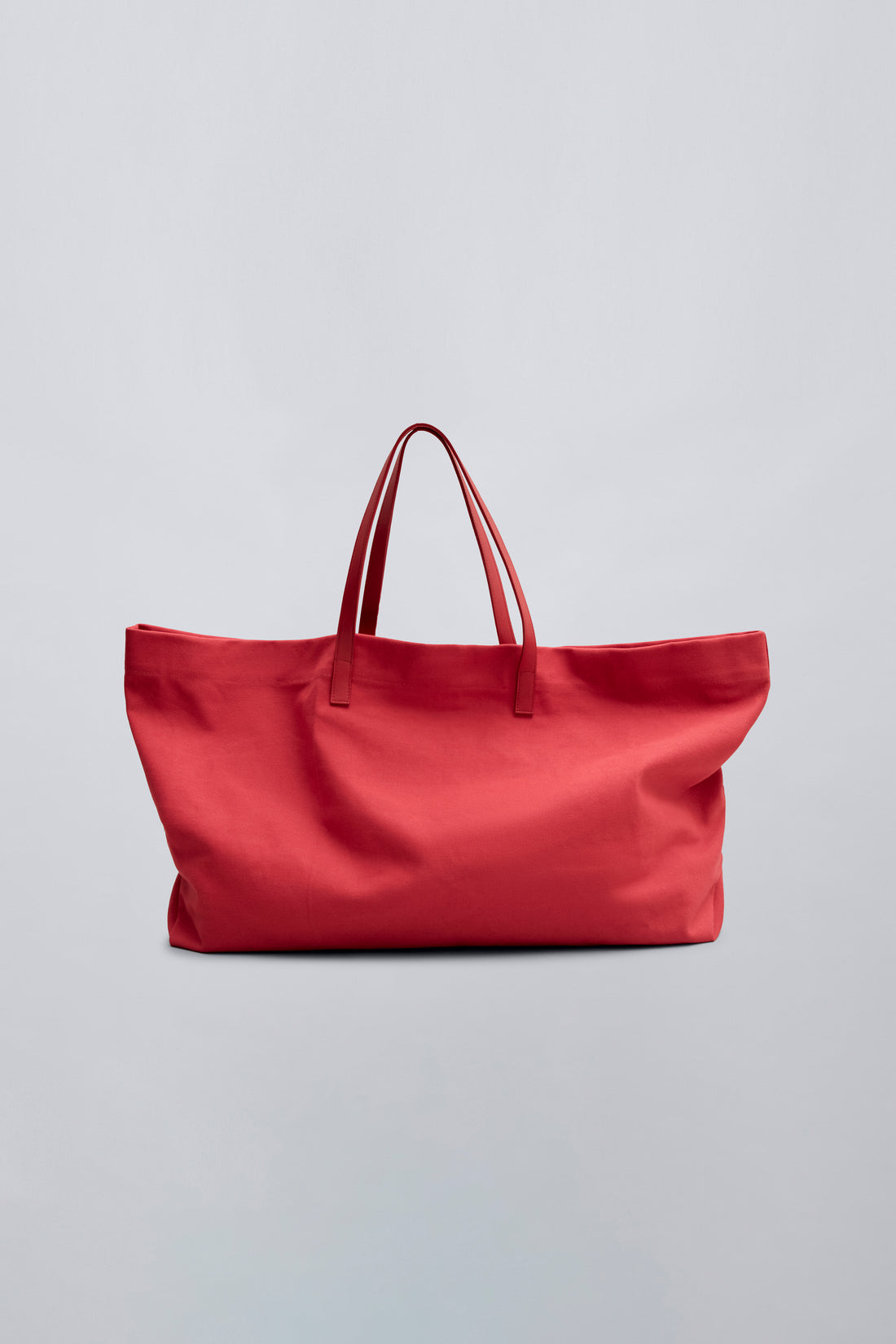 Multi-Color Contrast Leather Handle Oversized Tote Bag – Soft Casual Daily Carry Bag