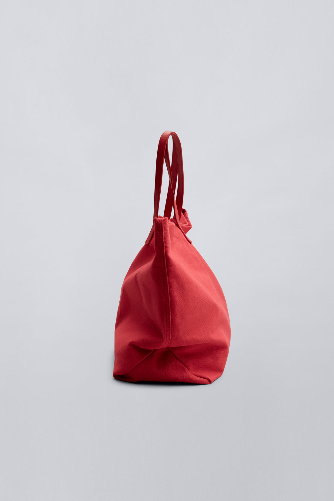 Multi-Color Contrast Leather Handle Oversized Tote Bag – Soft Casual Daily Carry Bag