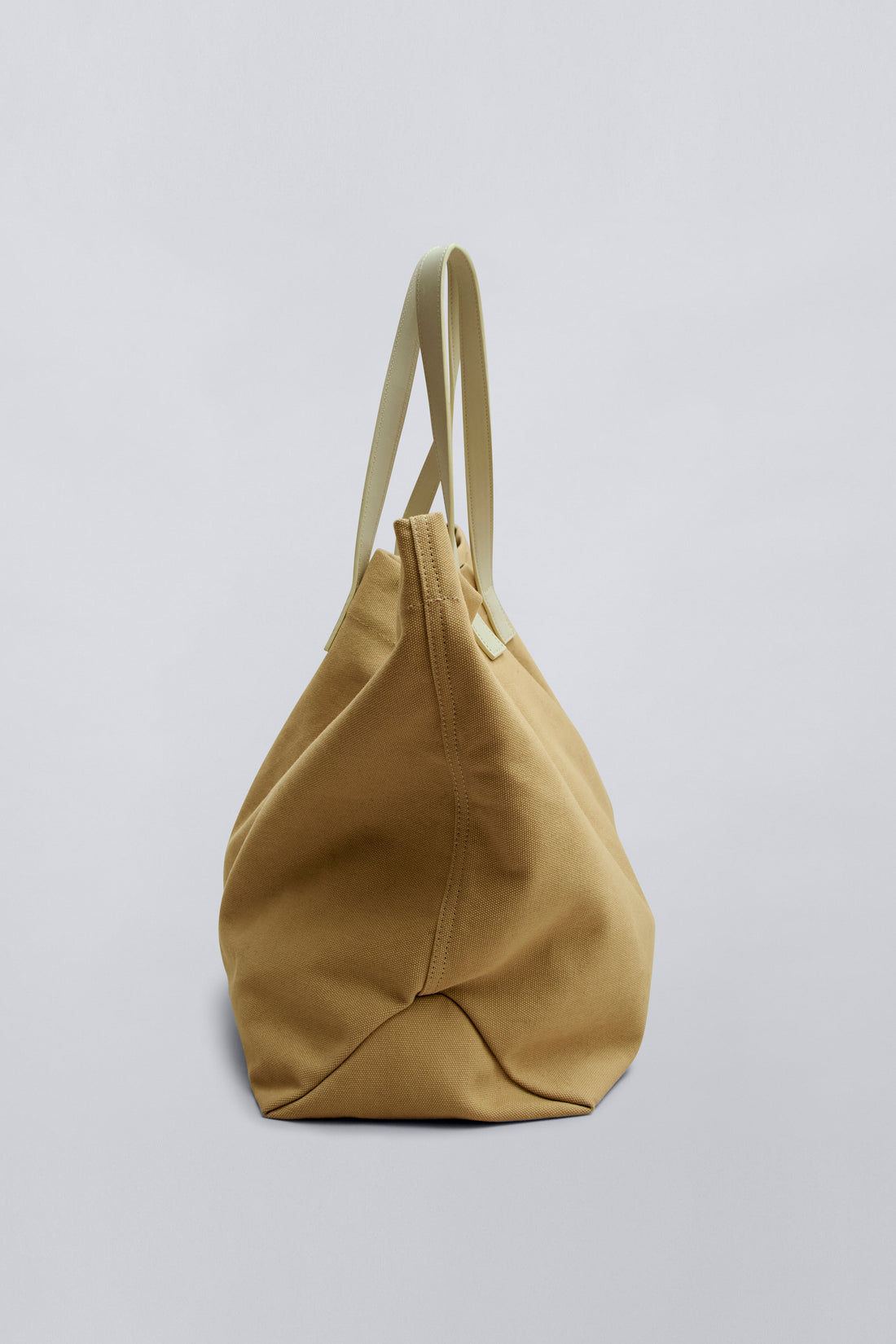 Multi-Color Contrast Leather Handle Oversized Tote Bag – Soft Casual Daily Carry Bag