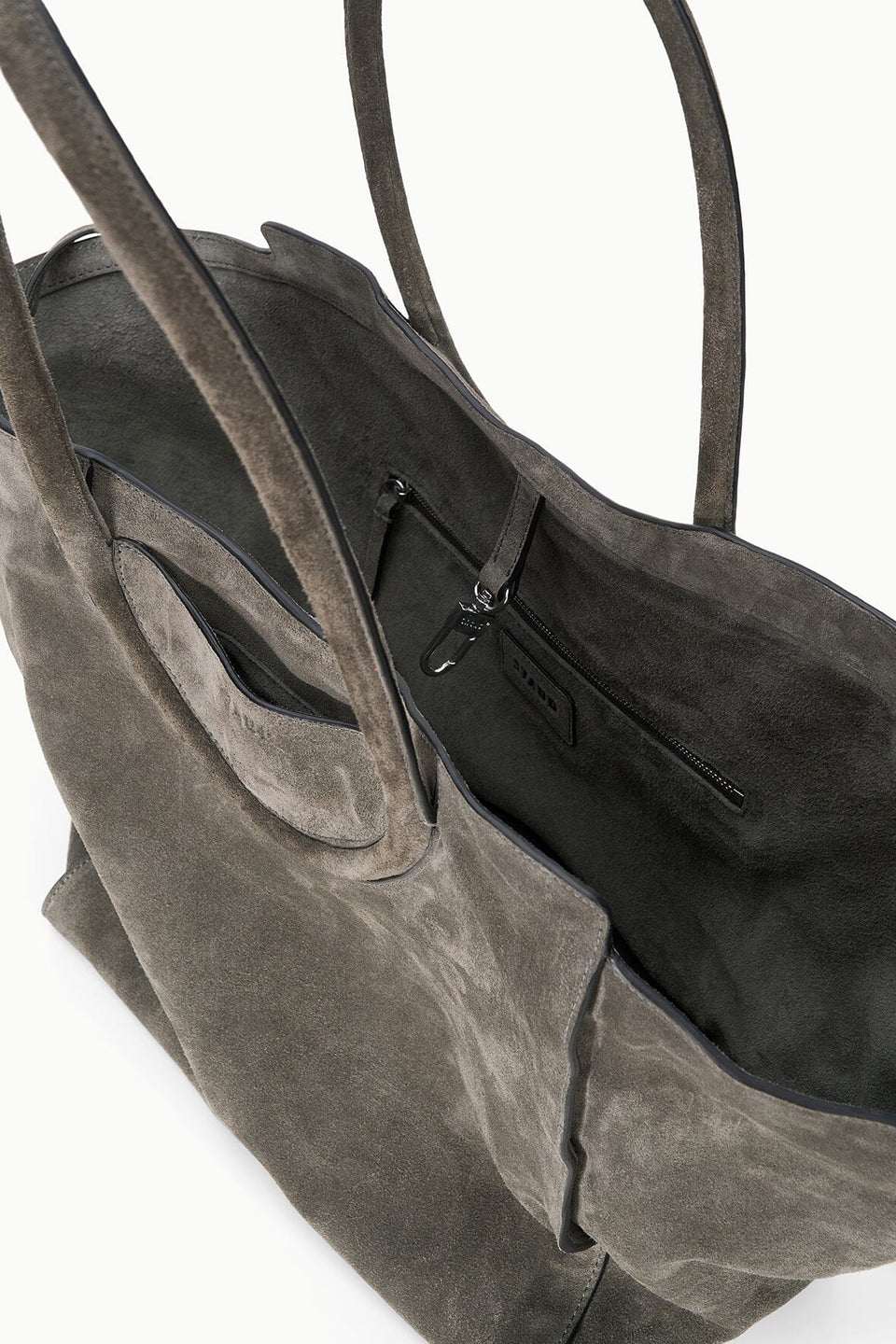 Storm Tone Wide Wing Tote Bag – Neutral Casual Daily Shoulder Bag