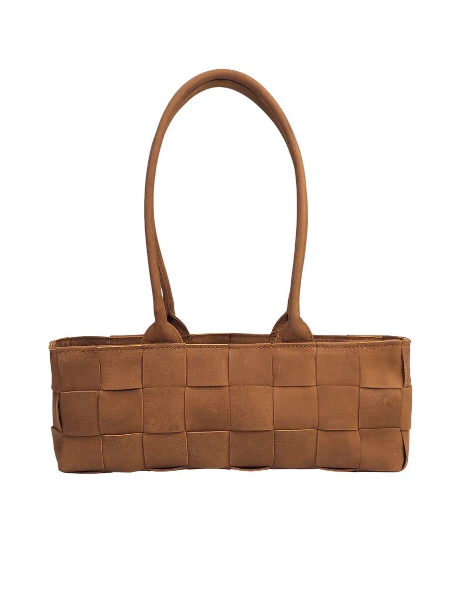 Woven Leather Baguette Bag - Chic Daily Shoulder Bag